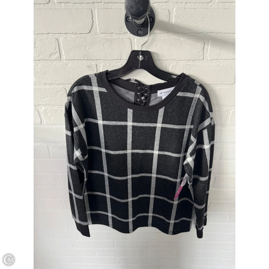 Sweater By Liz Claiborne In Black & White, Size: M