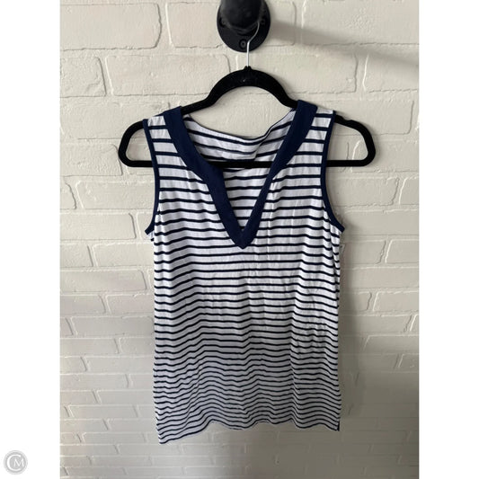 Dress Casual Short By Lands End In Blue & White, Size: S