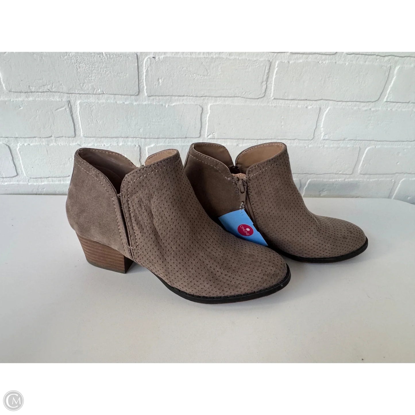 Boots Ankle Heels By Life Stride In Tan, Size: 7