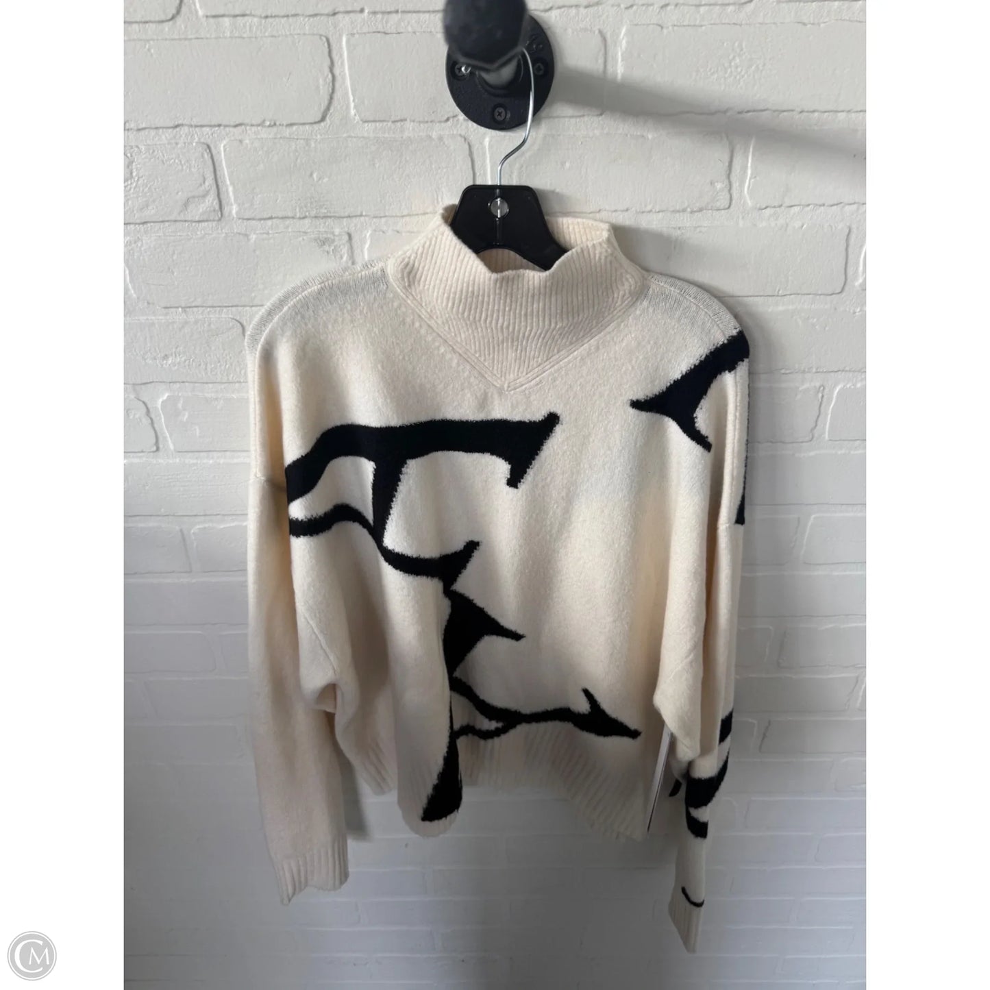 Sweater Designer By All Saints In Black & Cream, Size: S