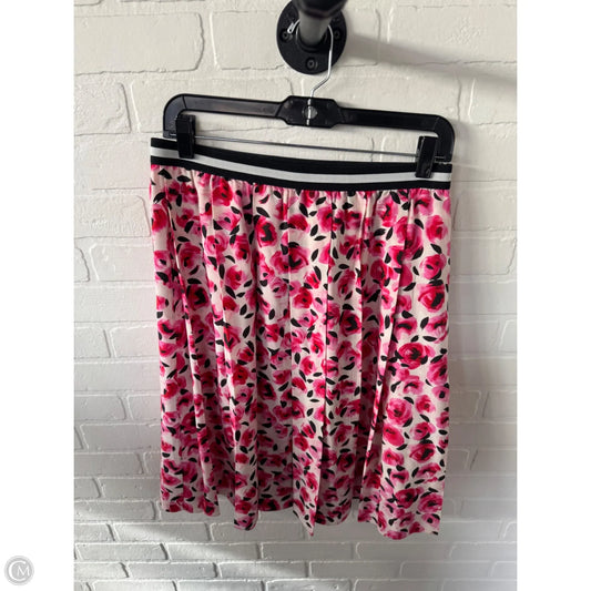 Skirt Designer By Kate Spade In Black & Pink, Size: 10