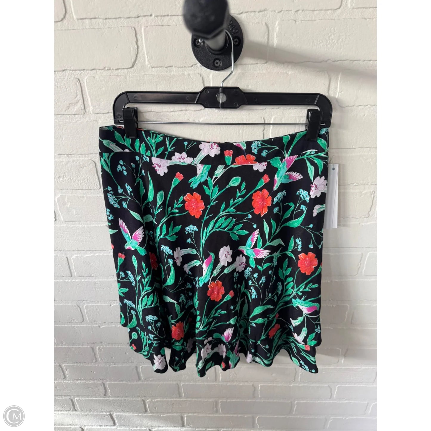 Skirt Designer By Kate Spade In Black & Green, Size: 10