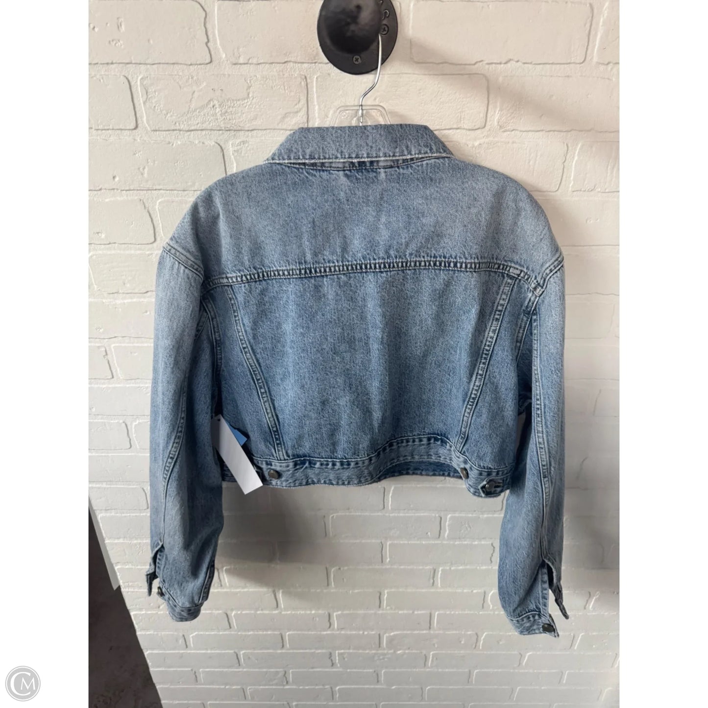 Jacket Denim By Good American In Blue Denim, Size: L