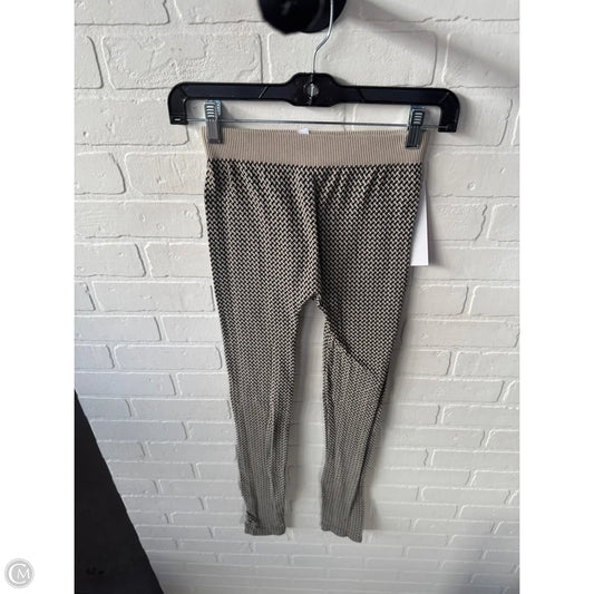 Pants Leggings By Nikibiki In Black & Cream, Size: Osfm