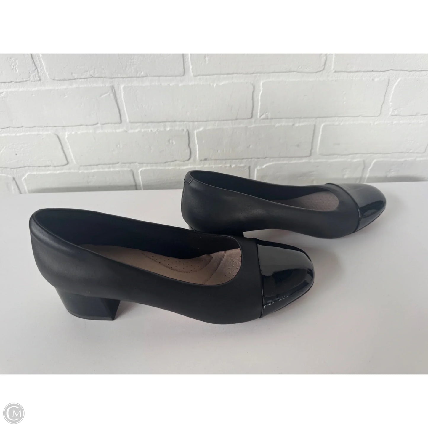 Shoes Heels Block By Clarks In Black, Size: 9.5