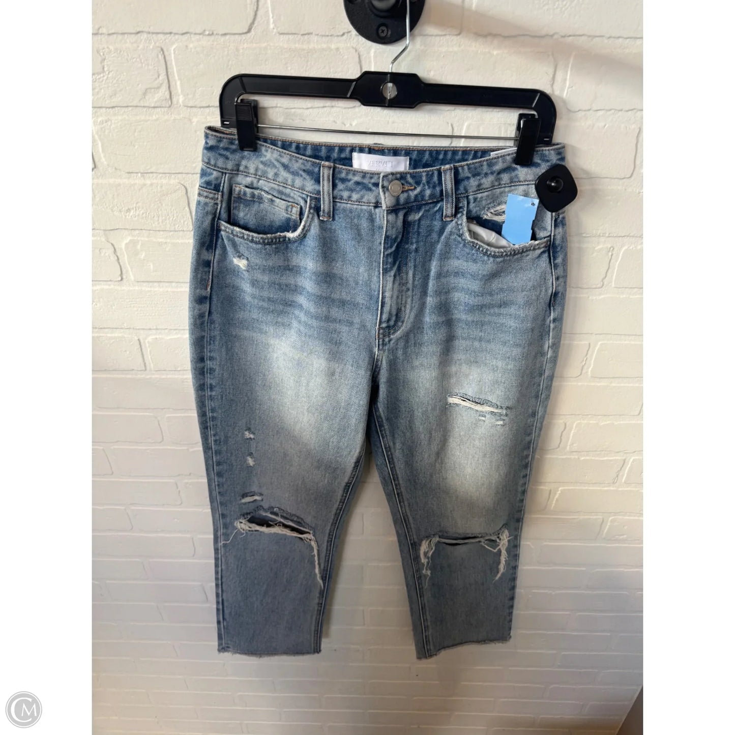 Jeans Straight By Vervet In Blue Denim, Size: 8