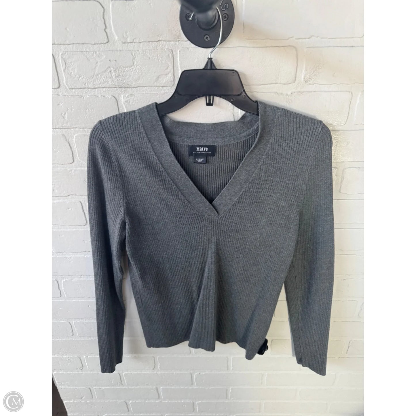 Sweater By Maeve In Grey, Size: M