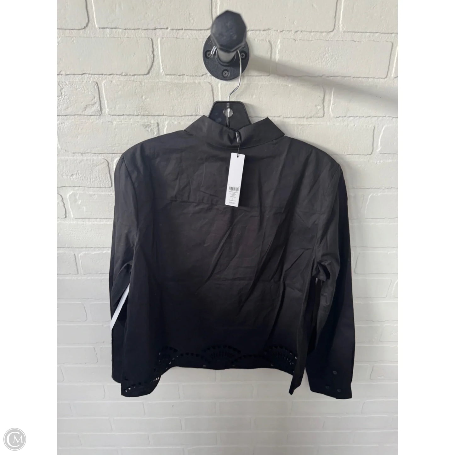 Top Long Sleeve By Chicos In Black, Size: M