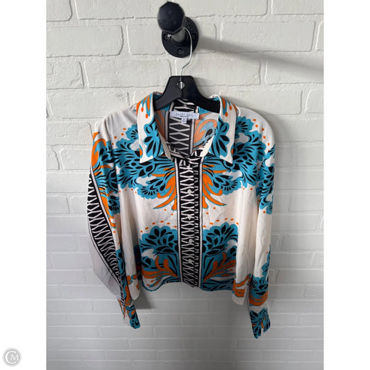 Top Long Sleeve By Sweet Rain In Black & Cream, Size: Xl