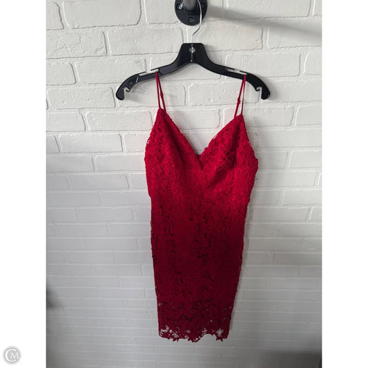Dress Party Midi By Lush In Red, Size: M