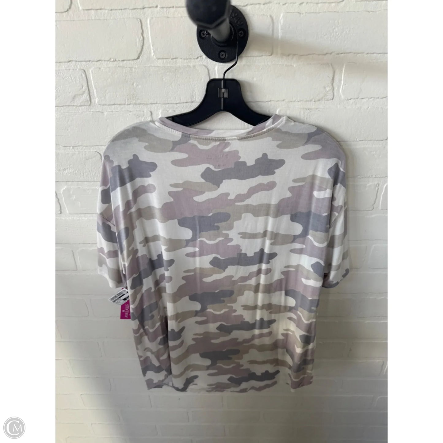 Top Short Sleeve Basic By Philosophy In Cream & Pink, Size: S