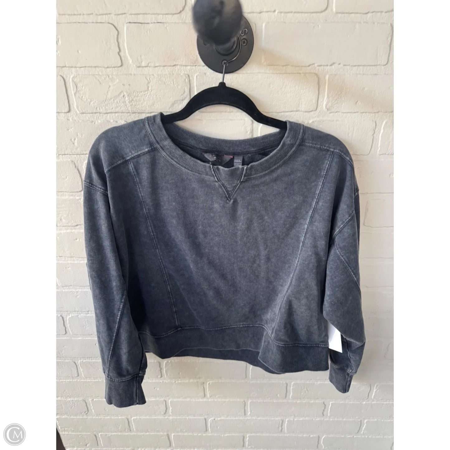 Athletic Sweatshirt Crewneck By Danskin In Blue, Size: Xs