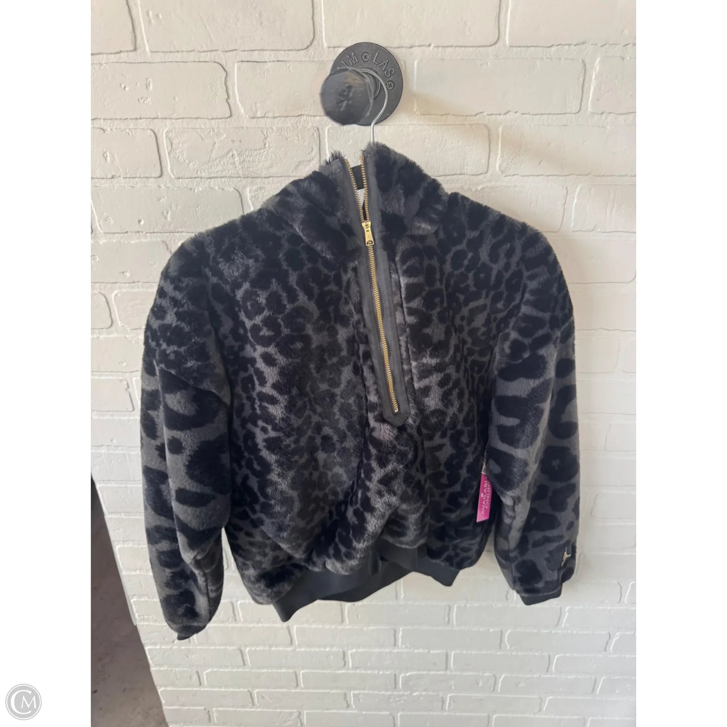 Jacket Faux Fur & Sherpa By Cma In Black, Size: S