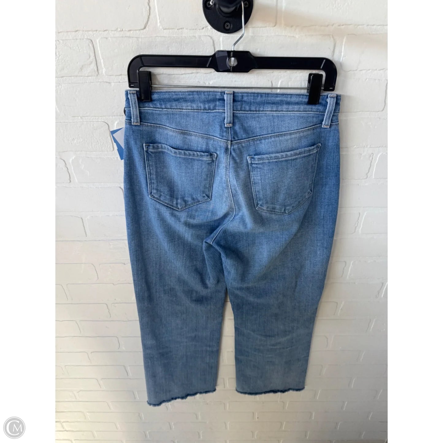 Jeans Straight By L Agence In Blue Denim, Size: 2