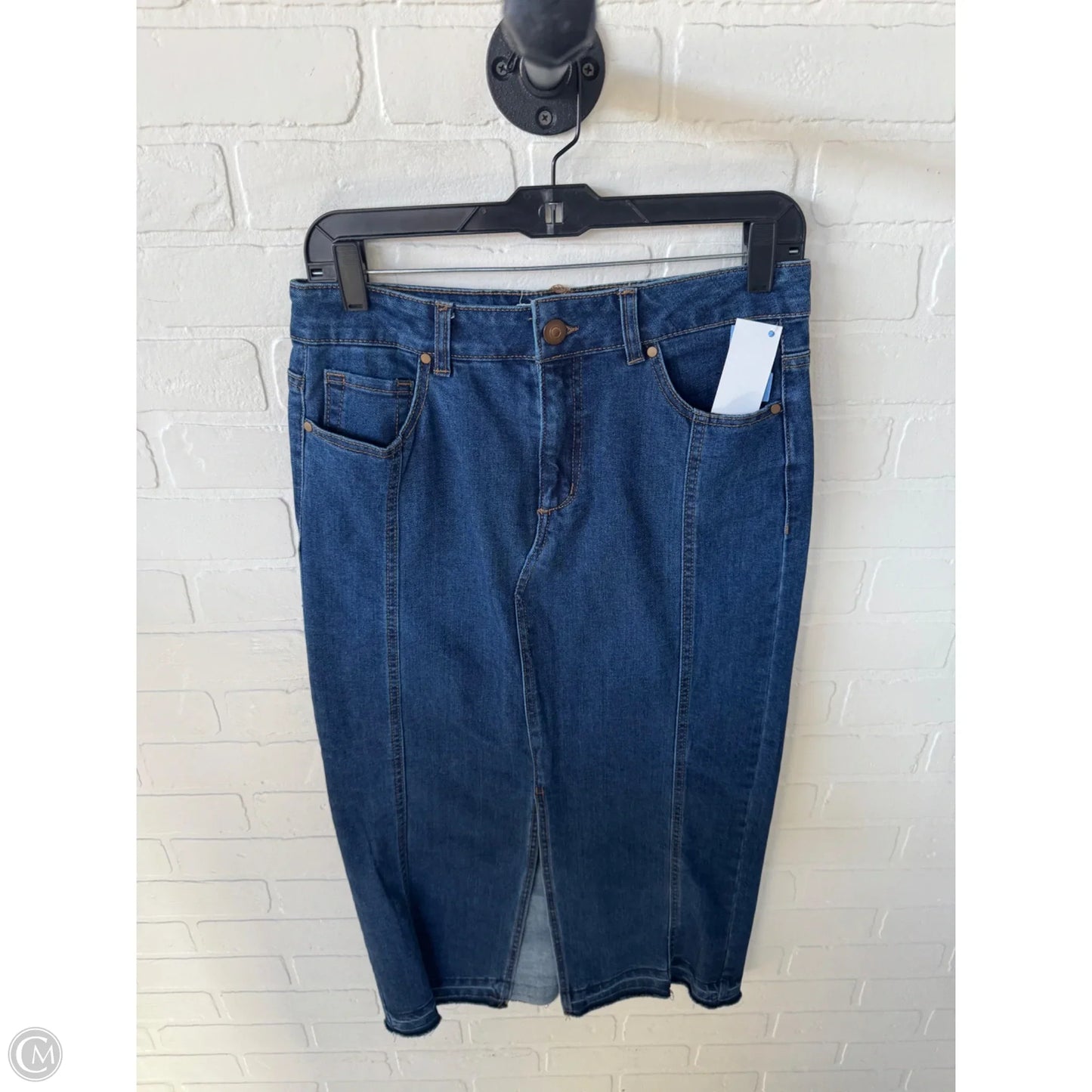 Skirt Midi By Rachel Zoe In Blue Denim, Size: 4