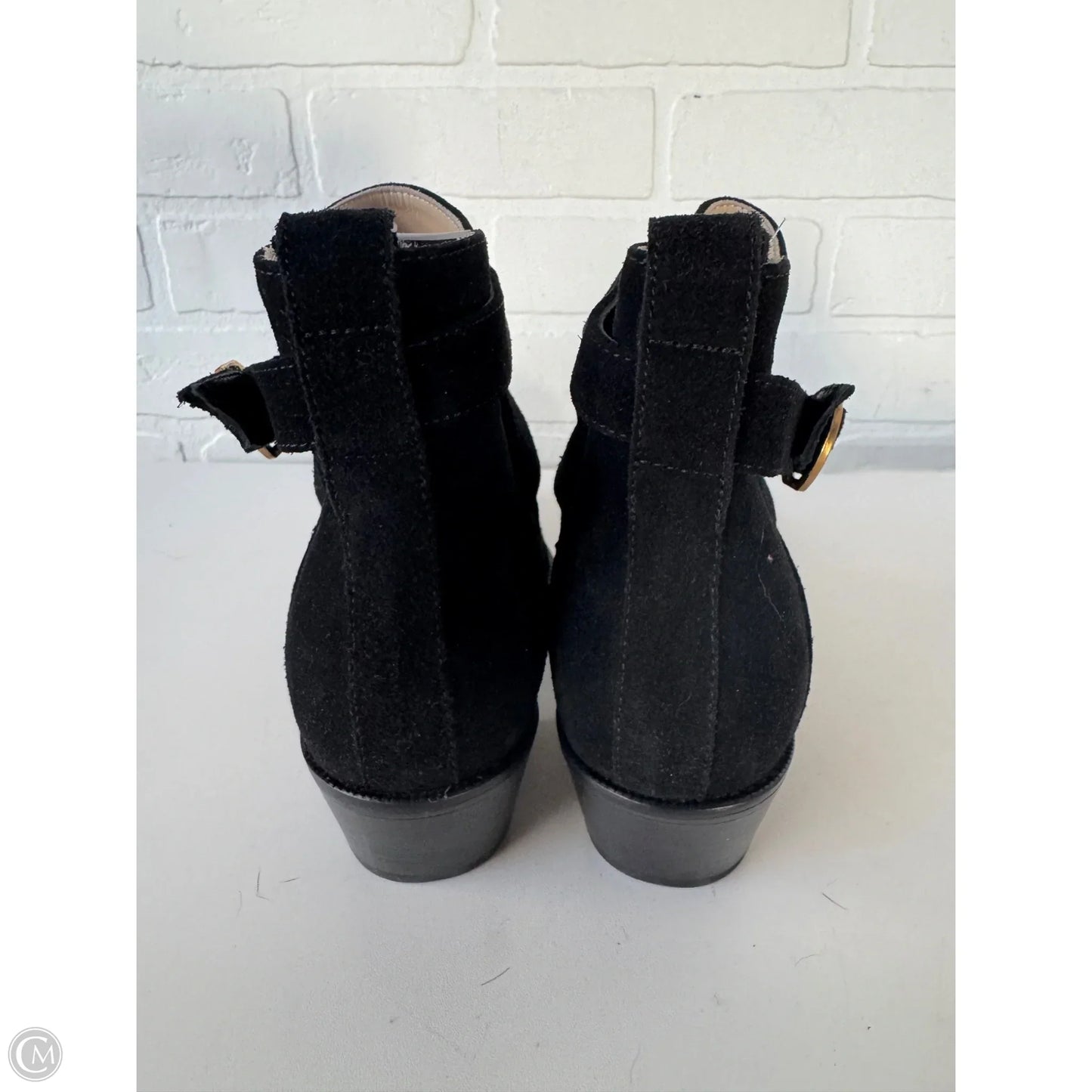 Boots Ankle Heels By Banana Republic In Black, Size: 7