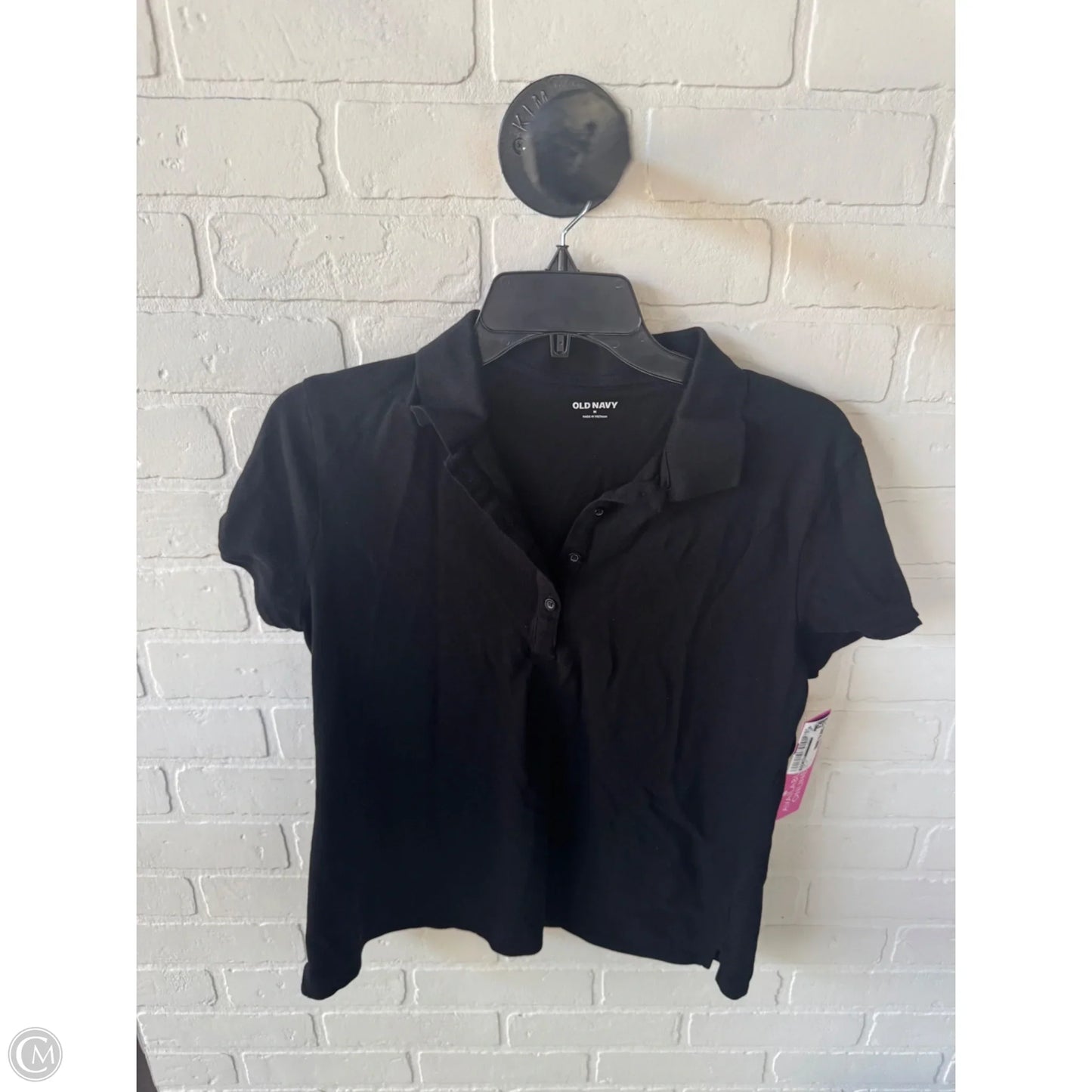 Top Short Sleeve By Old Navy In Black, Size: M