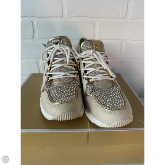 Shoes Designer By Michael Kors In Gold & Tan, Size: 7