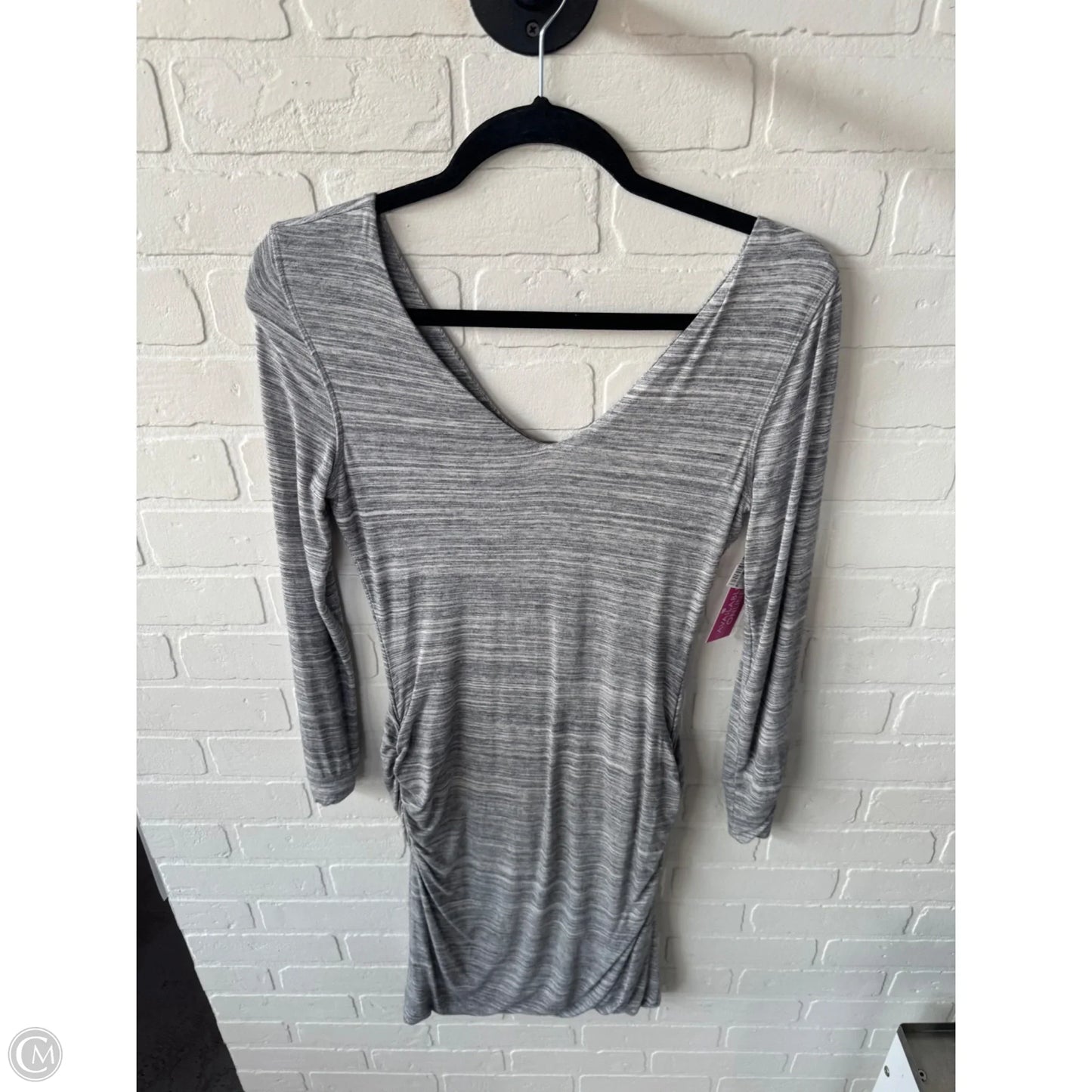 Dress Casual Midi By Banana Republic In Grey, Size: Xs