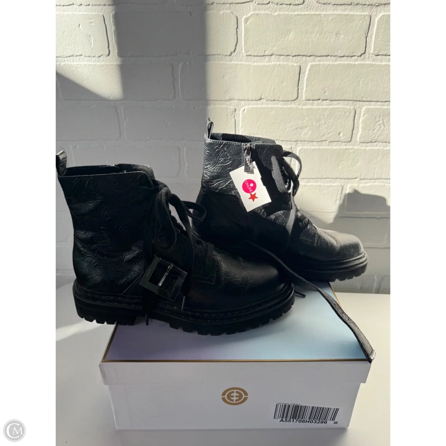 Boots Mid-calf Flats By Cma In Black, Size: 9