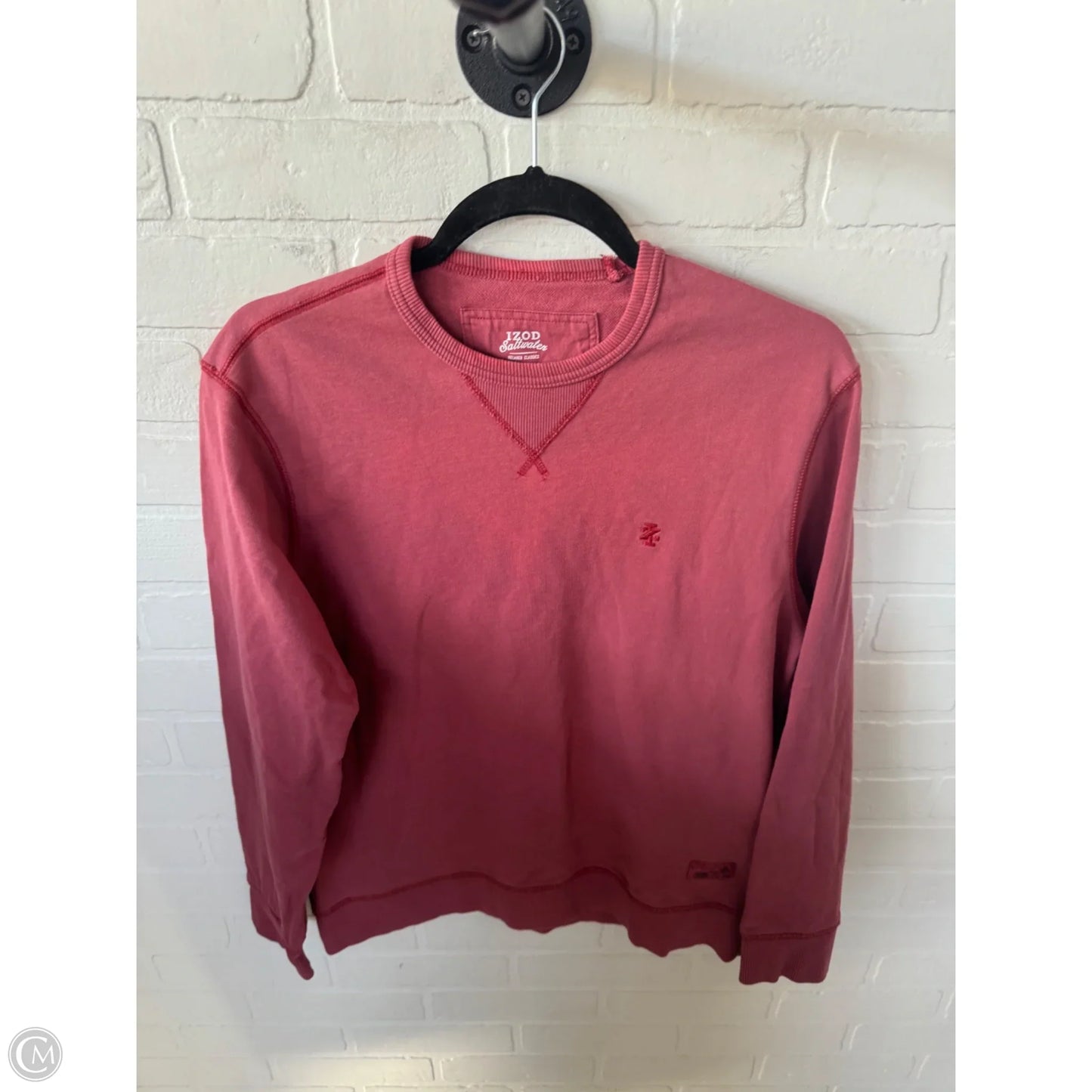 Sweatshirt Crewneck By Izod In Pink, Size: S