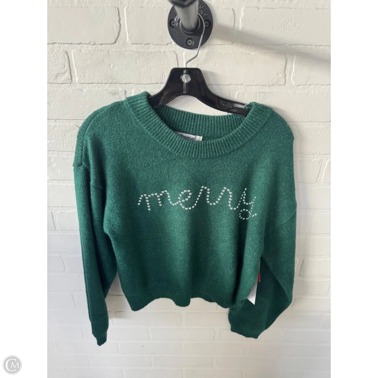 Sweater By Francesca's In Green, Size: S