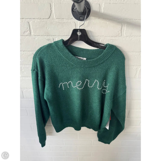 Sweater By Francesca's In Green, Size: S