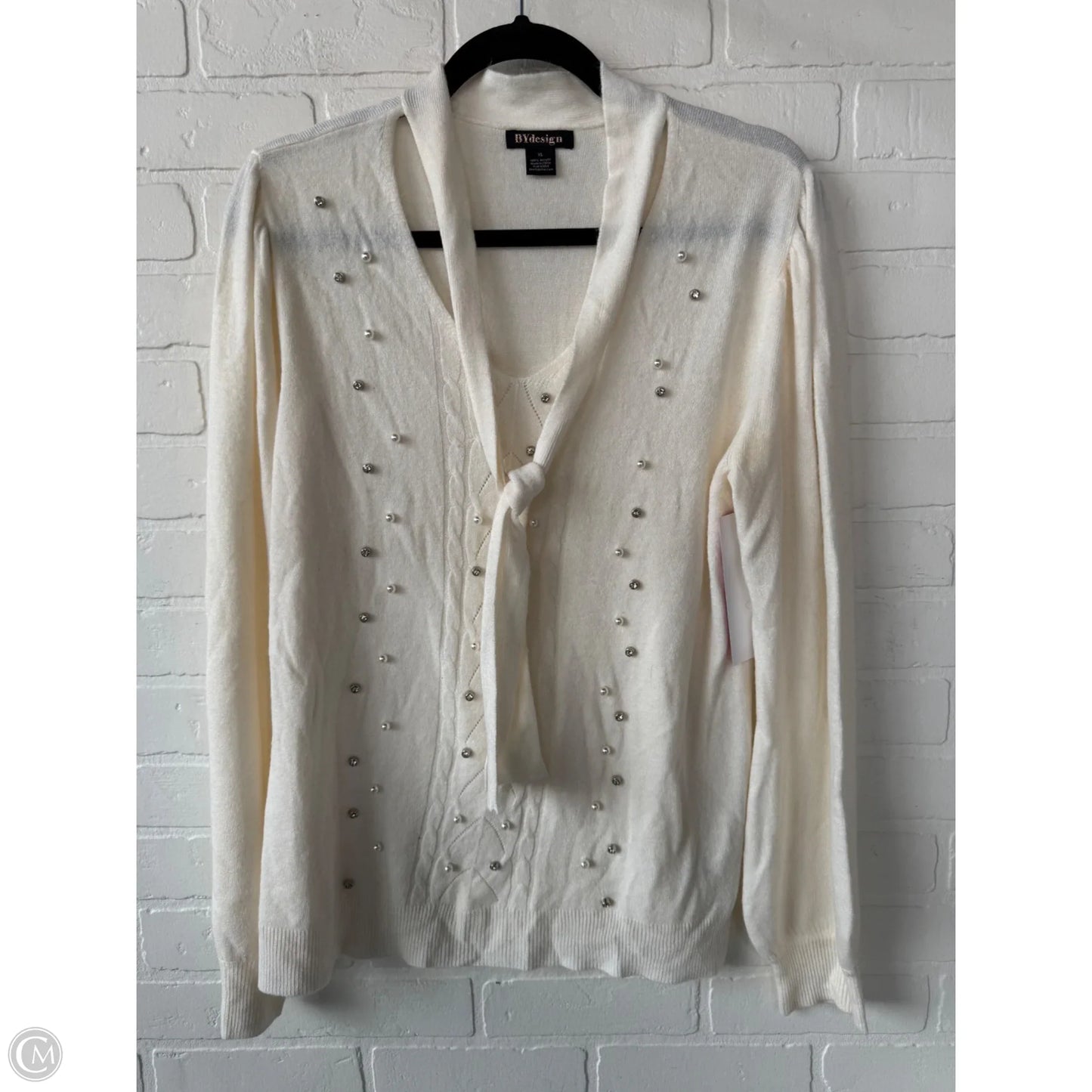 Sweater By By Design In Cream, Size: Xl