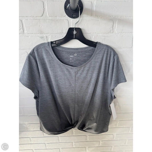 Athletic Top Short Sleeve By Gapfit In Grey, Size: Xl