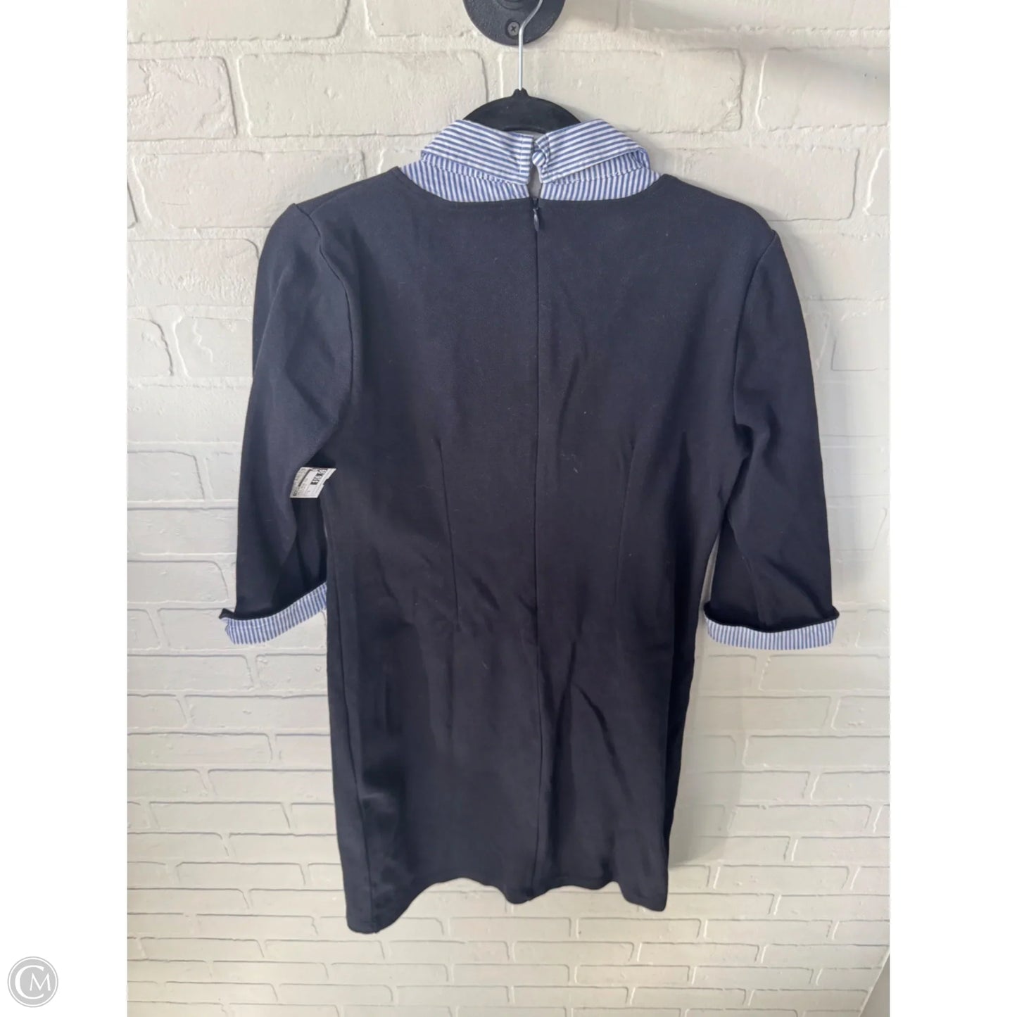 Dress Casual Midi By Talbots In Blue & White, Size: S