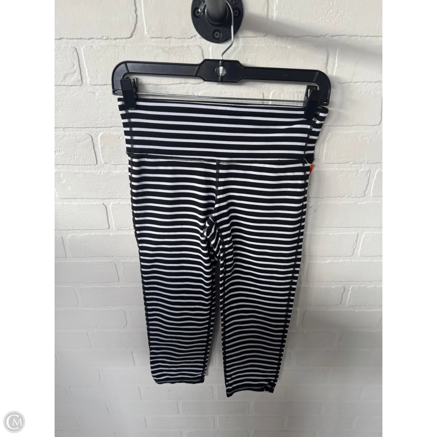 Athletic Leggings Capris By Athleta In Black & White, Size: 4