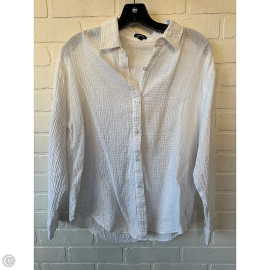 Top Long Sleeve By Express In White, Size: S