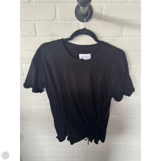 Top Short Sleeve By Current Elliott In Black, Size: Xs