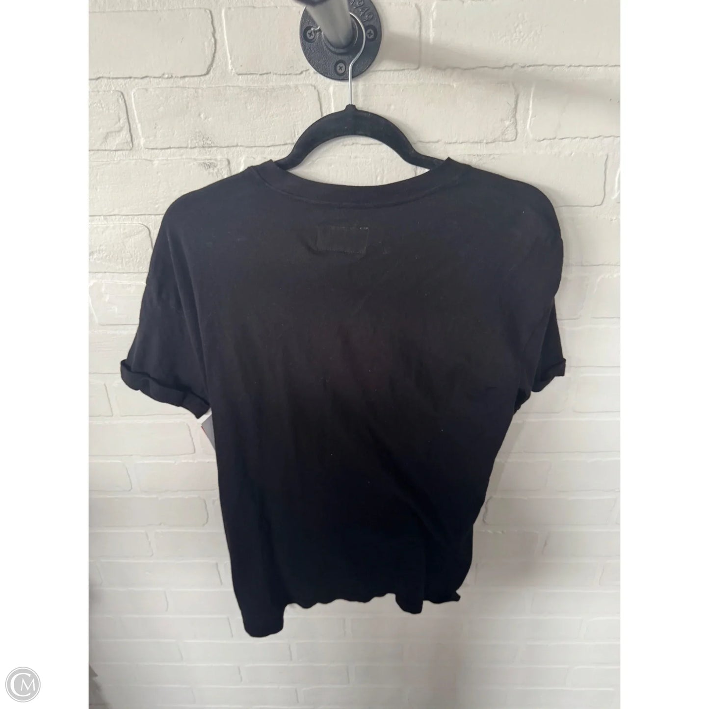 Top Short Sleeve By Current Elliott In Black, Size: Xs