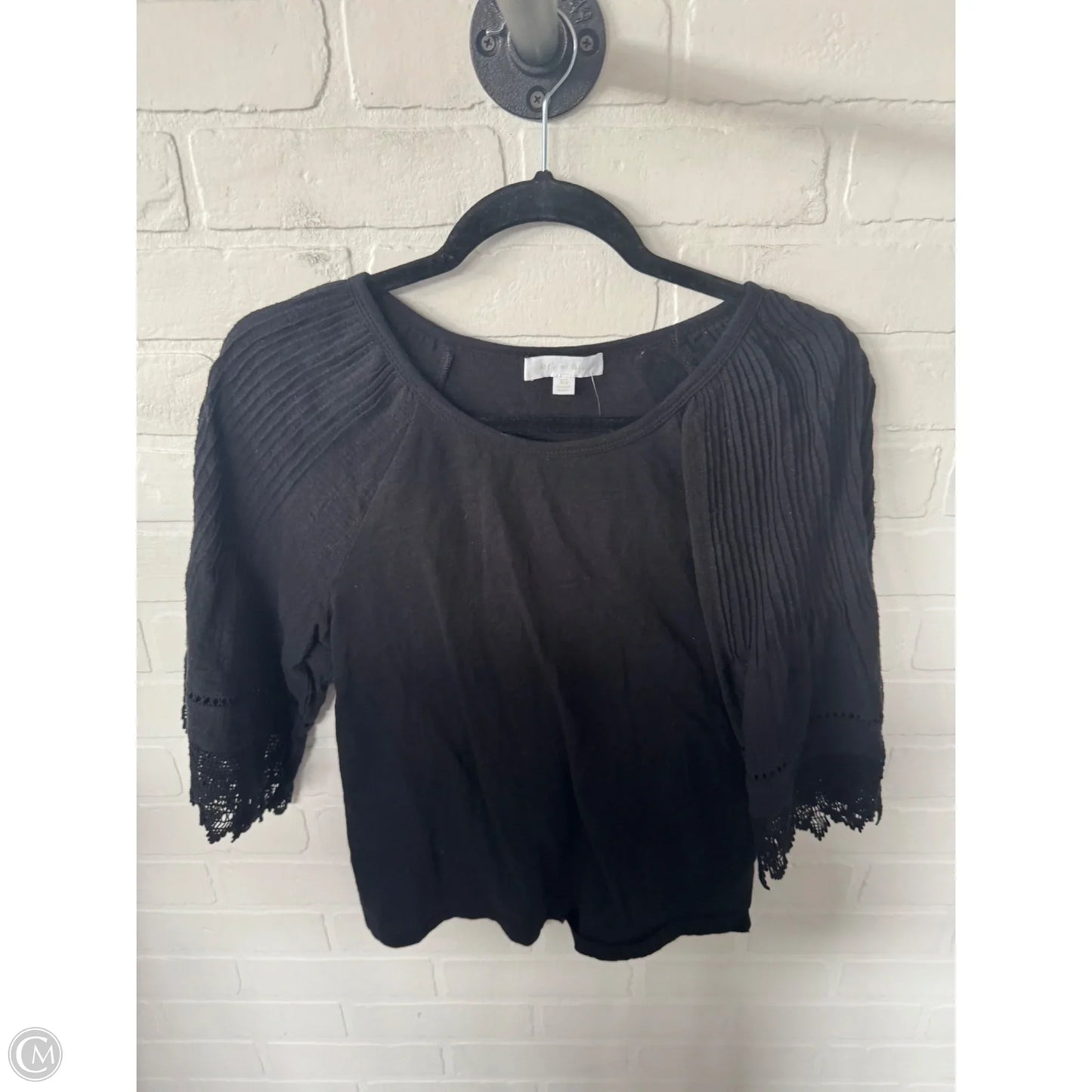 Top 3/4 Sleeve By Eri + Ali In Black, Size: Xs