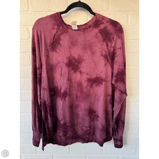 Athletic Top Long Sleeve Crewneck By Joy Lab In Red, Size: S