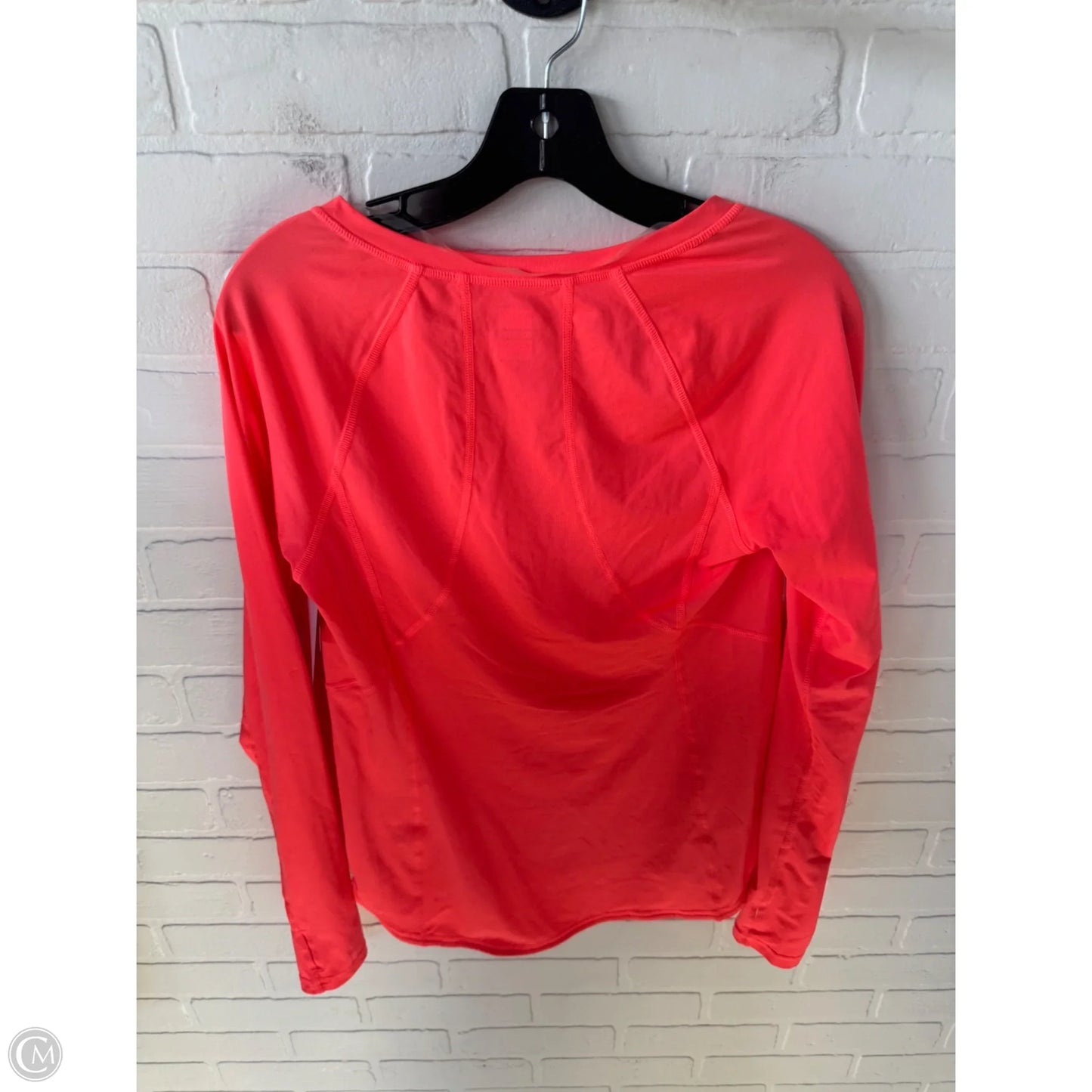 Athletic Top Long Sleeve Crewneck By Lucy In Orange, Size: M