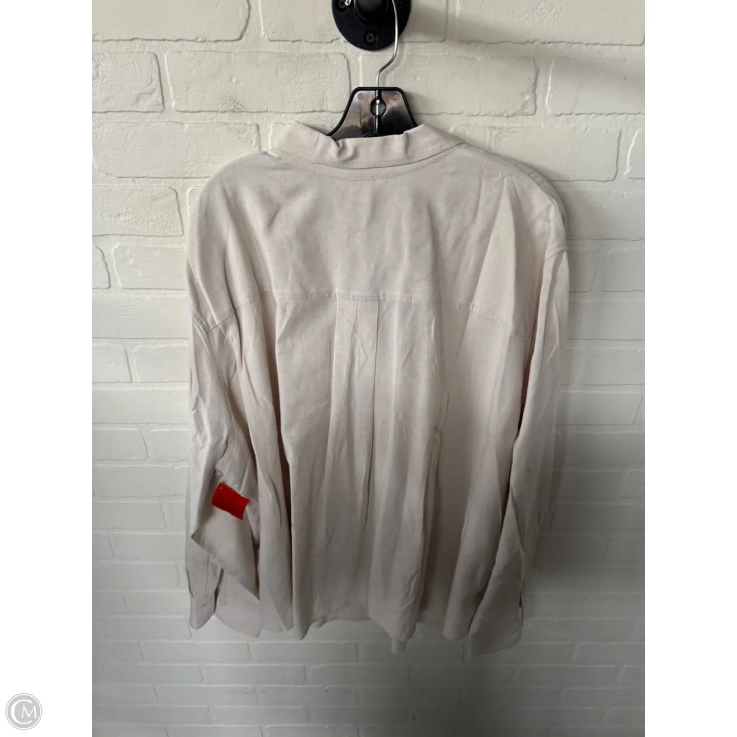 Top Long Sleeve By H&m In Cream, Size: Xxl