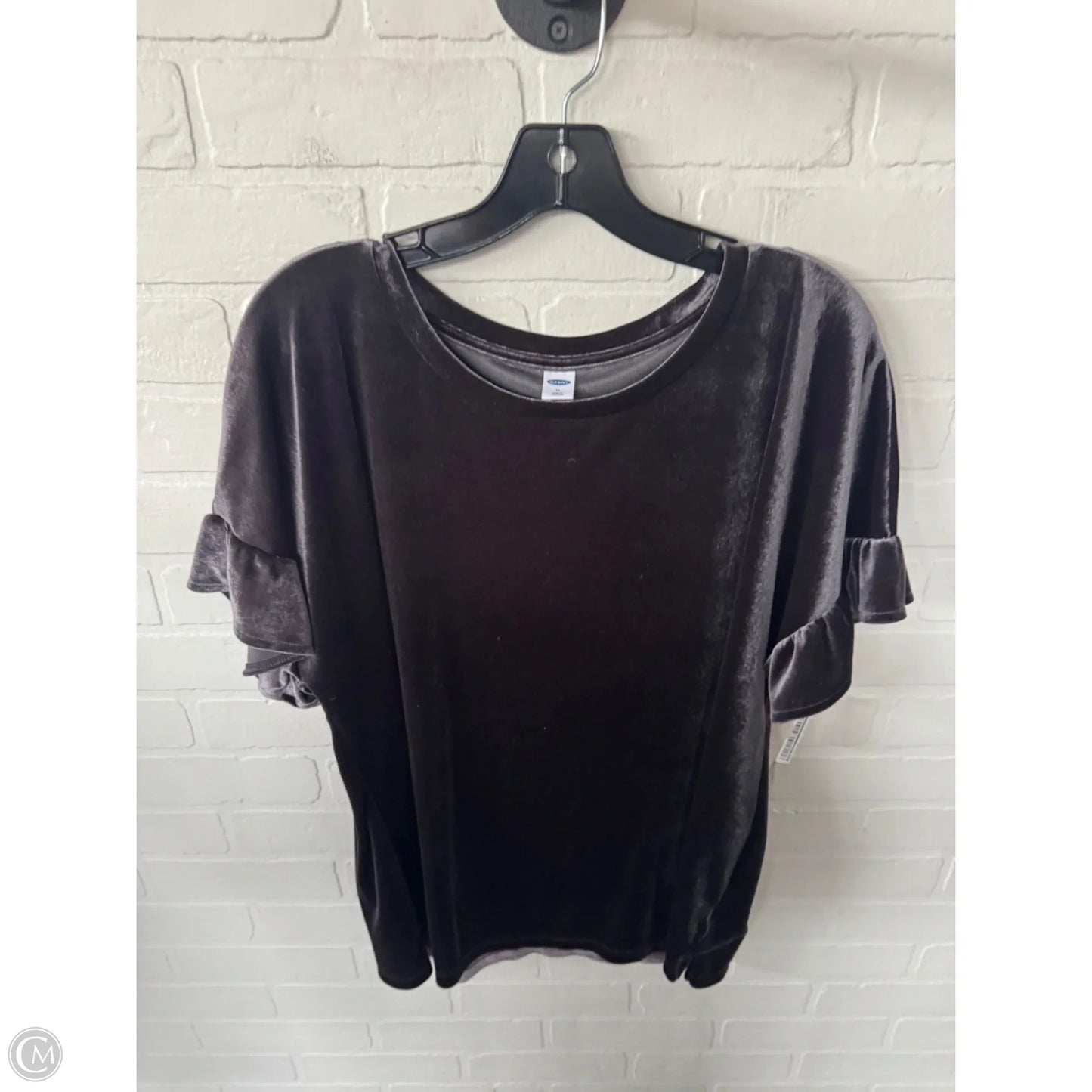 Top Short Sleeve By Old Navy In Brown, Size: Xl