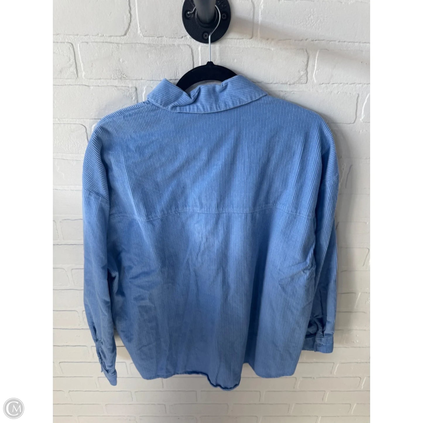 Top Long Sleeve By Divided In Blue, Size: L