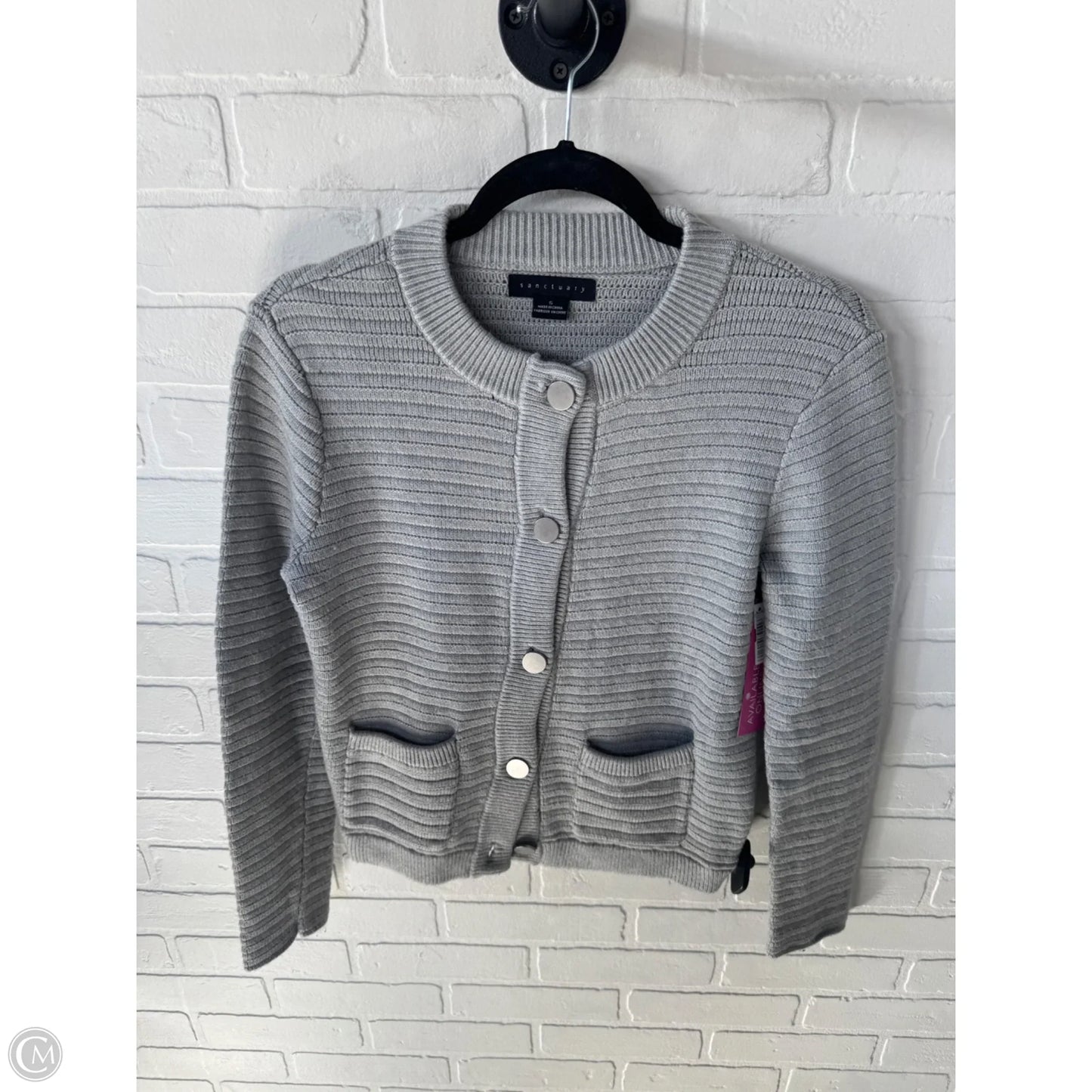 Sweater Cardigan By Sanctuary In Grey, Size: S