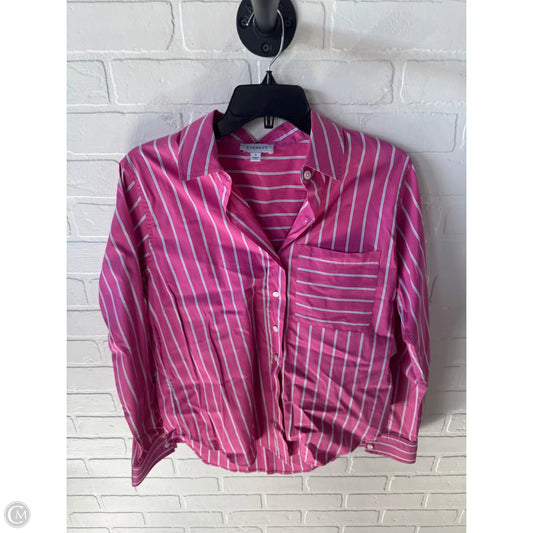 Top Long Sleeve By Evereve In Pink, Size: S
