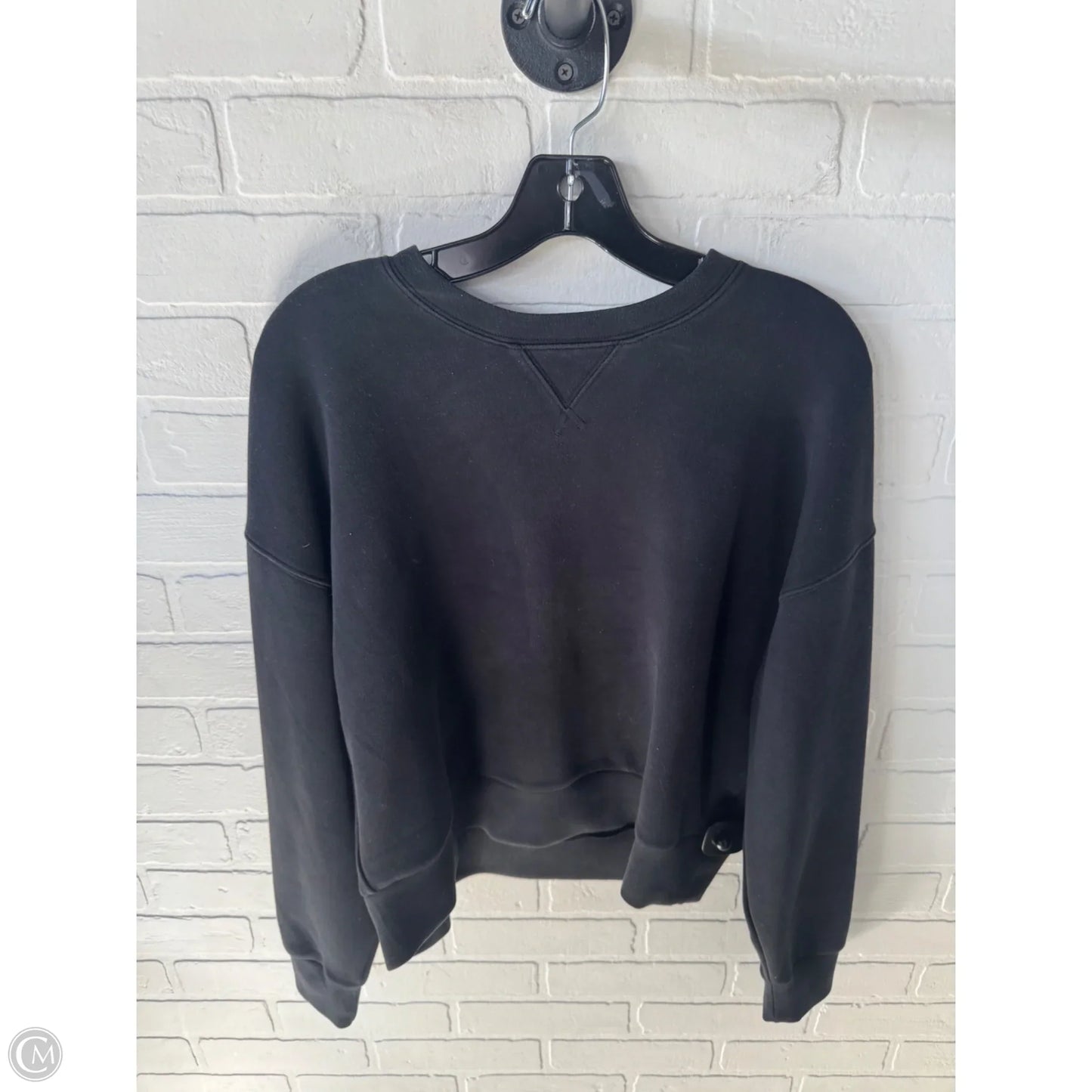 Sweatshirt Crewneck By Spanx In Black, Size: M