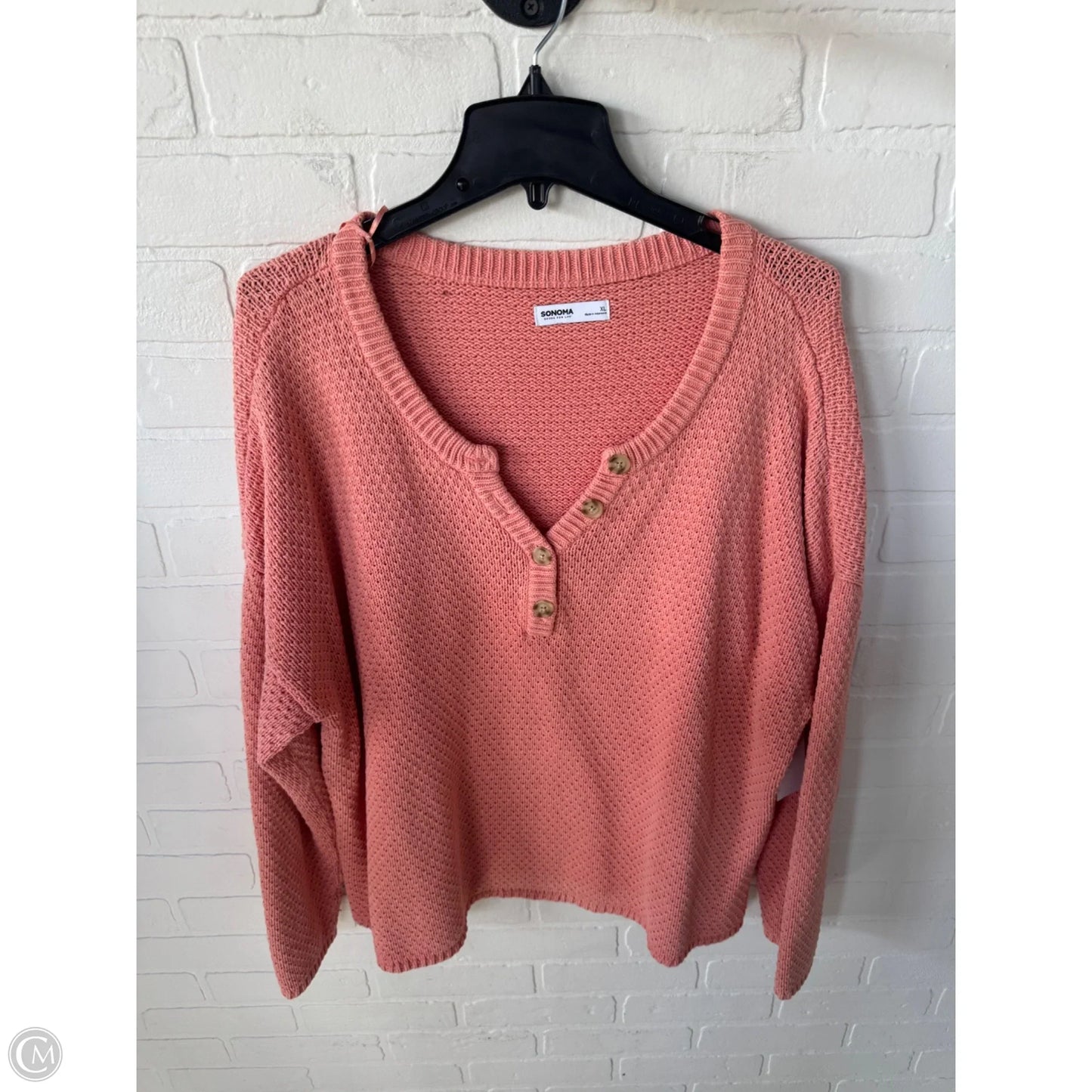 Sweater By Sonoma In Orange, Size: Xl