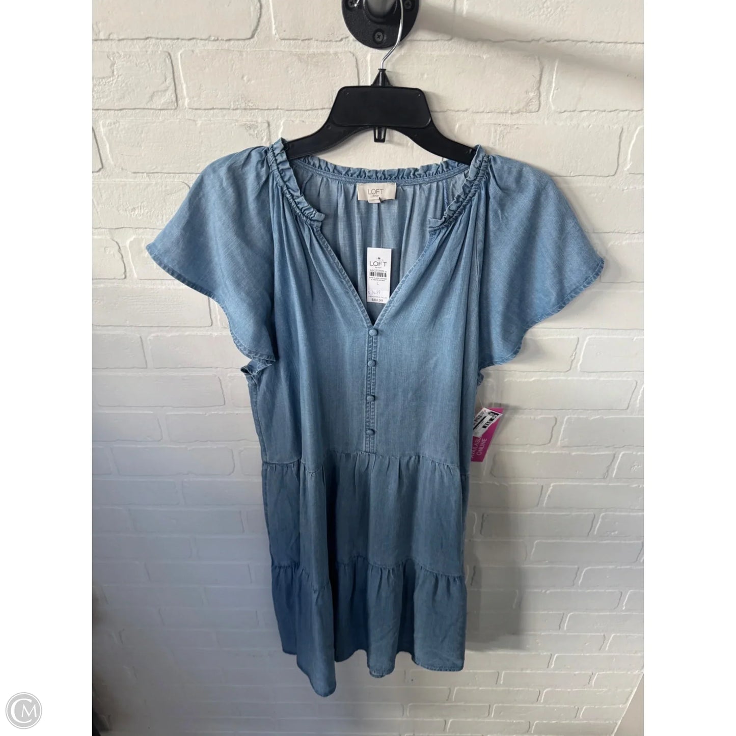 Dress Casual Short By Loft In Blue, Size: L