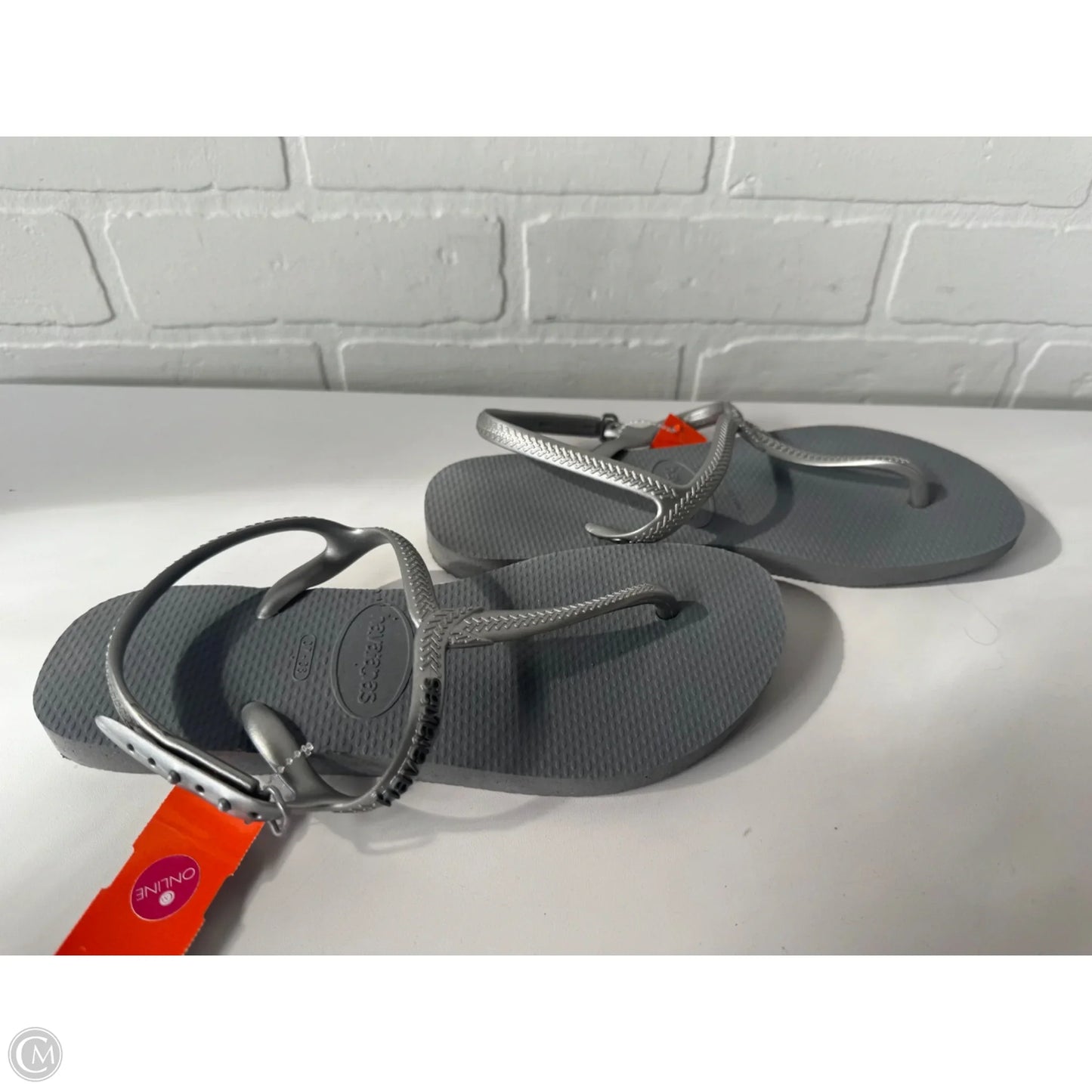 Sandals Flats By Havaianas In Grey, Size: 7