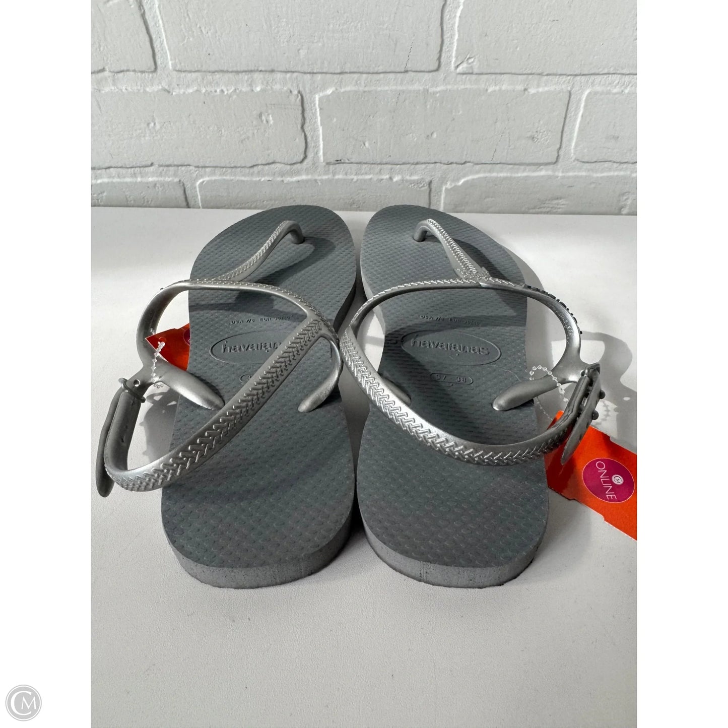 Sandals Flats By Havaianas In Grey, Size: 7