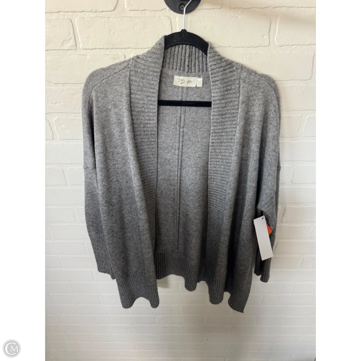 Sweater Cardigan By Rd Style In Grey, Size: Xs