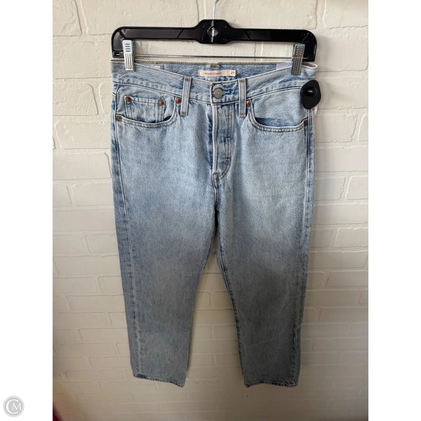 Jeans Straight By Levis In Blue Denim, Size: 4