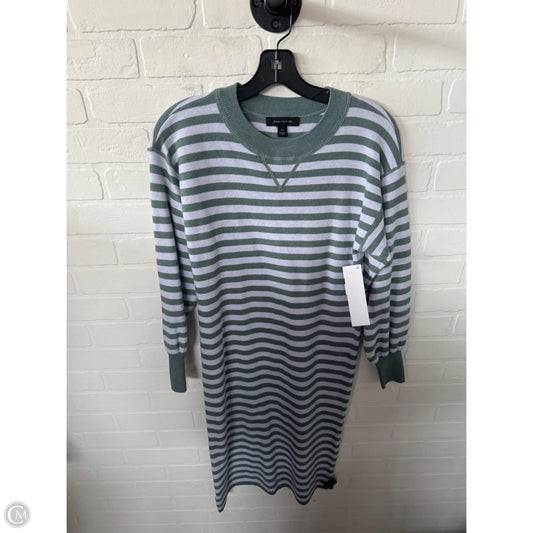 Dress Sweater By Ann Taylor In Green & Grey, Size: Xxs